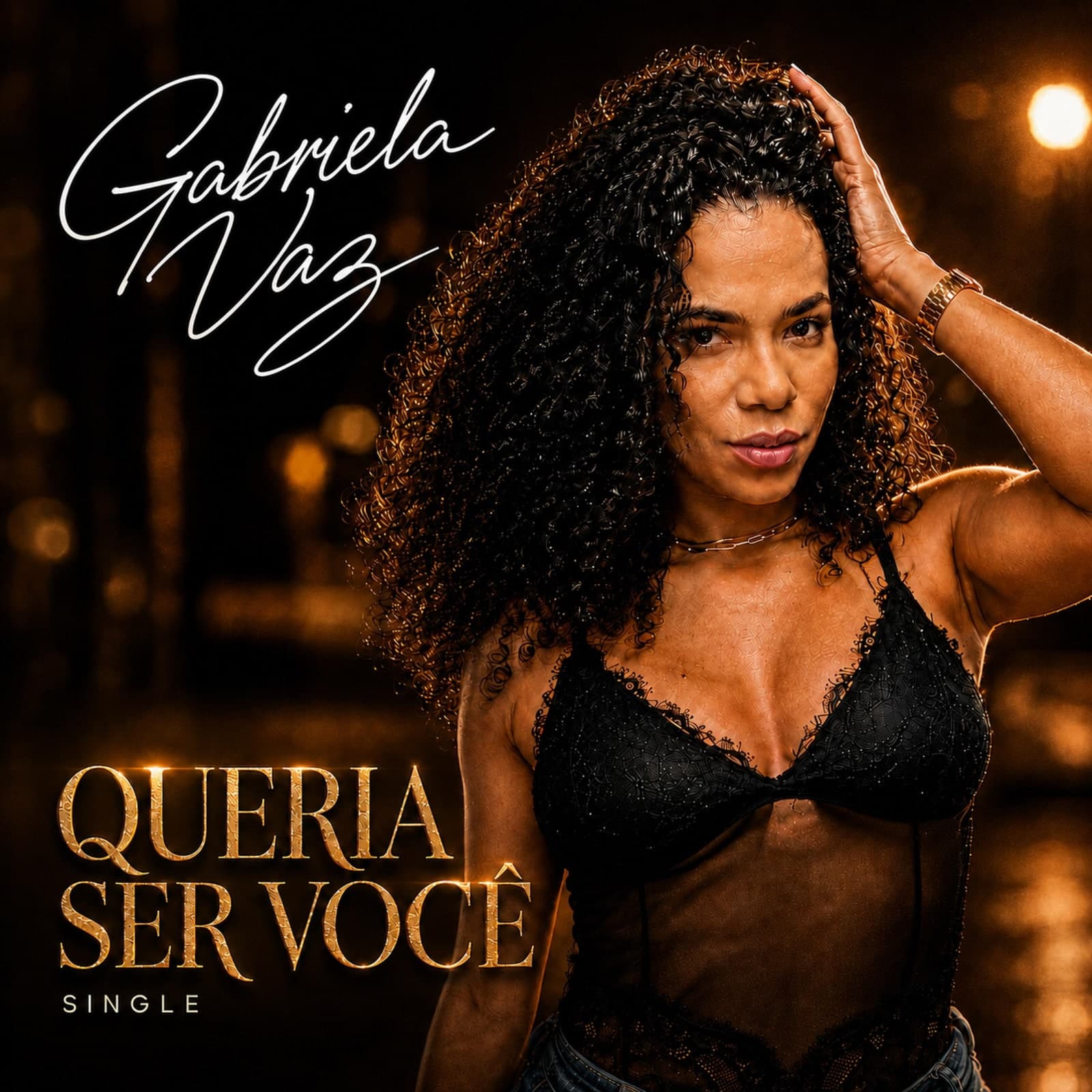 Capa do single Queria Ser Você, de Gabriela Vaz